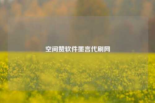 空间赞软件墨言代刷网